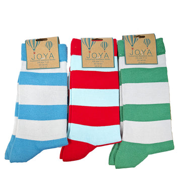 3 pairs of Men's bamboo - wide stripes