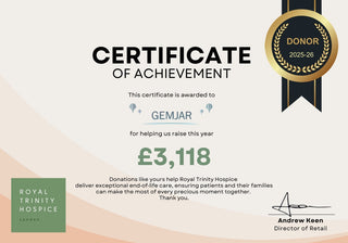 How Donating Surplus Stock Helped Gemjar Raise £3,000 for Royal Trinity Hospice