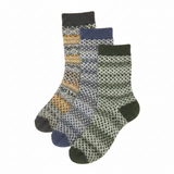 3 Cosy Nordic Patterned Socks