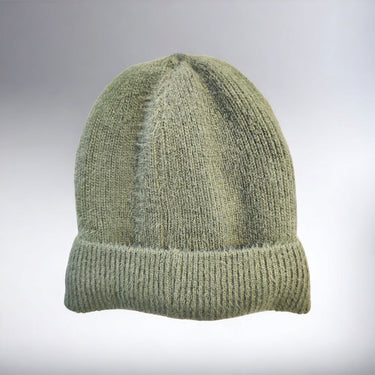 Green fleece lined hat