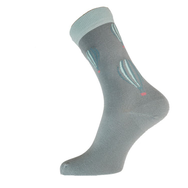 Grey Balloons Bamboo Socks