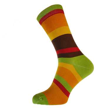 Earth toned striped Bamboo Socks