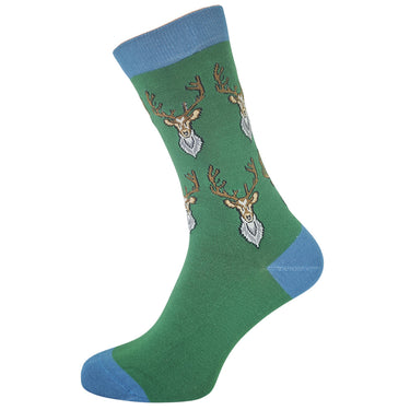 Stag head Bamboo crew socks
