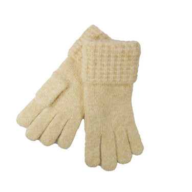 Cream Boucle super soft gloves