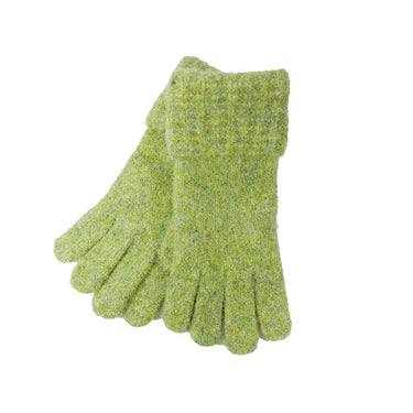Green Boucle super soft gloves