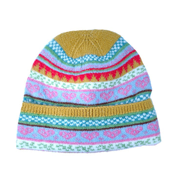 Mustard top Nordic Heart Hat