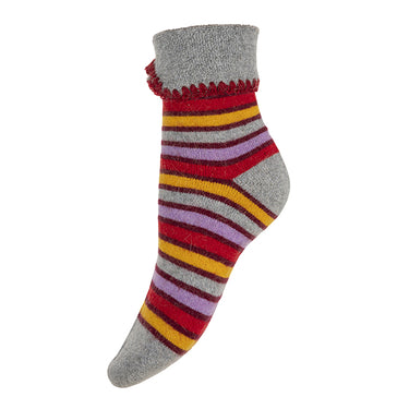 3 pairs of Striped Cuff socks - buy 2 for £35
