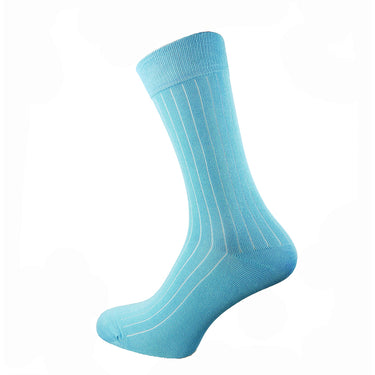 Turquoise ribbed Bamboo socks