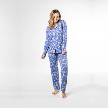 Lily print bamboo pyjamas