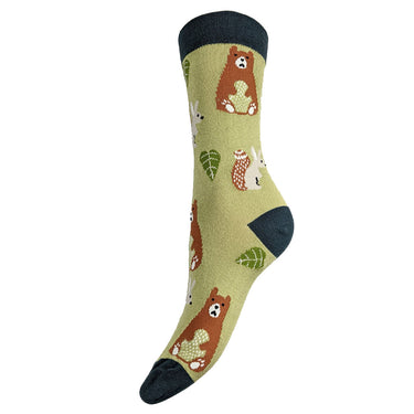 Woodland Creatures Bamboo Socks Size 4-7